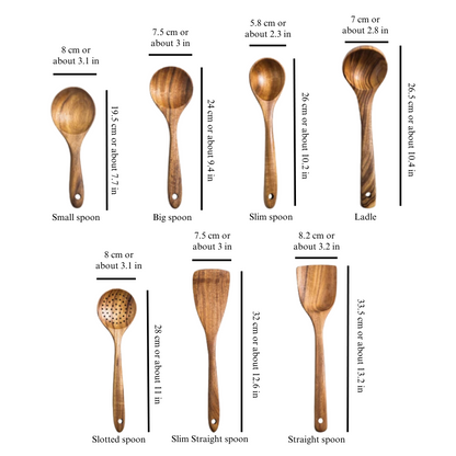 Houten bestekset