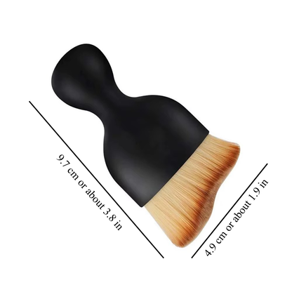 Interieurstofdoek met zachte borstelharen