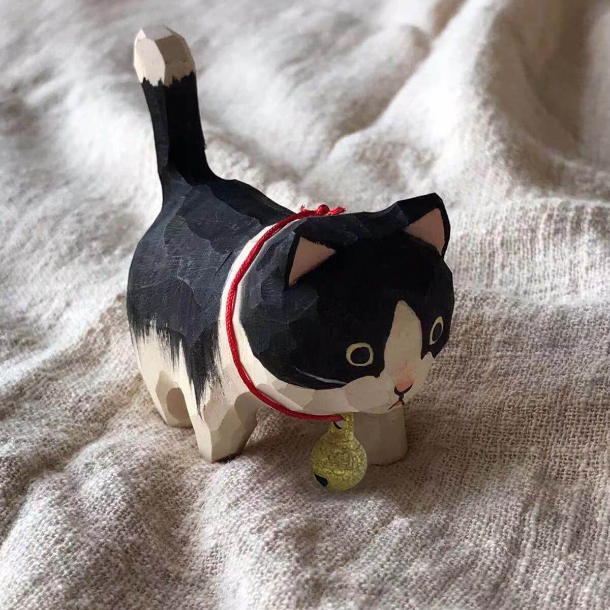Handgesneden Kattenbeeldjes