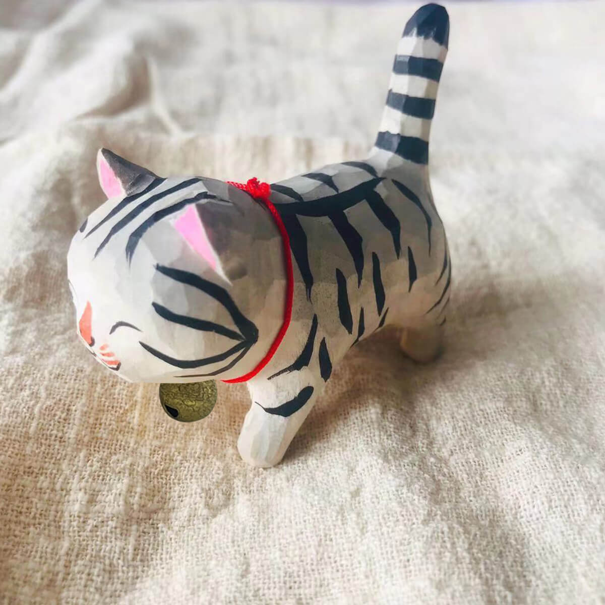 Handgesneden Kattenbeeldjes
