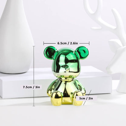Mini kunstbeer beeldje met kleurverloop