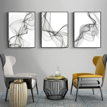 Golvende Canvas Schilderijen (3 Stuks)