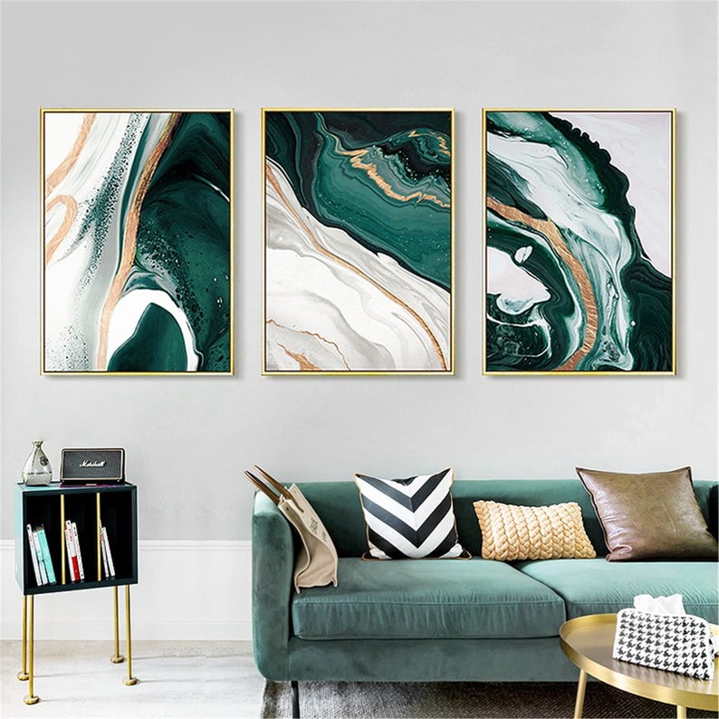 Groene Weelde Canvas Schilderij (6 stuks)