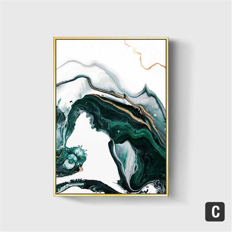 Groene Weelde Canvas Schilderij (6 stuks)