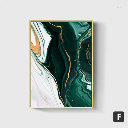 Groene Weelde Canvas Schilderij (6 stuks)