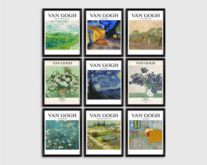 Van Gogh Schilderij op Canvas (9-delig)