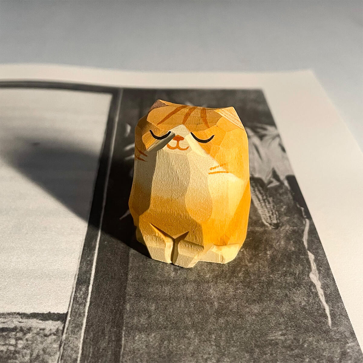 Handgesneden Kattenbeeldjes
