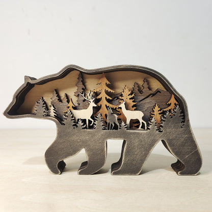 Rustieke decoratie met berg- en dierenthema