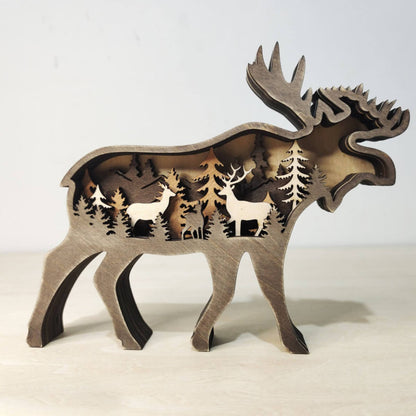 Rustieke decoratie met berg- en dierenthema