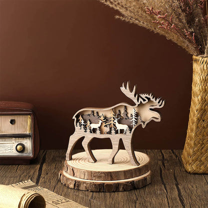 Rustieke decoratie met berg- en dierenthema