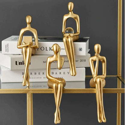 Gouden Abstracte Beeldjes