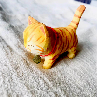 Handgesneden Kattenbeeldjes